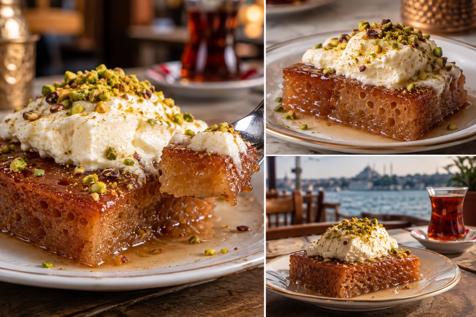 Must-Try Turkish Desserts: Ekmek Kadayıfı, Syrup-Soaked Bread with Kaymak