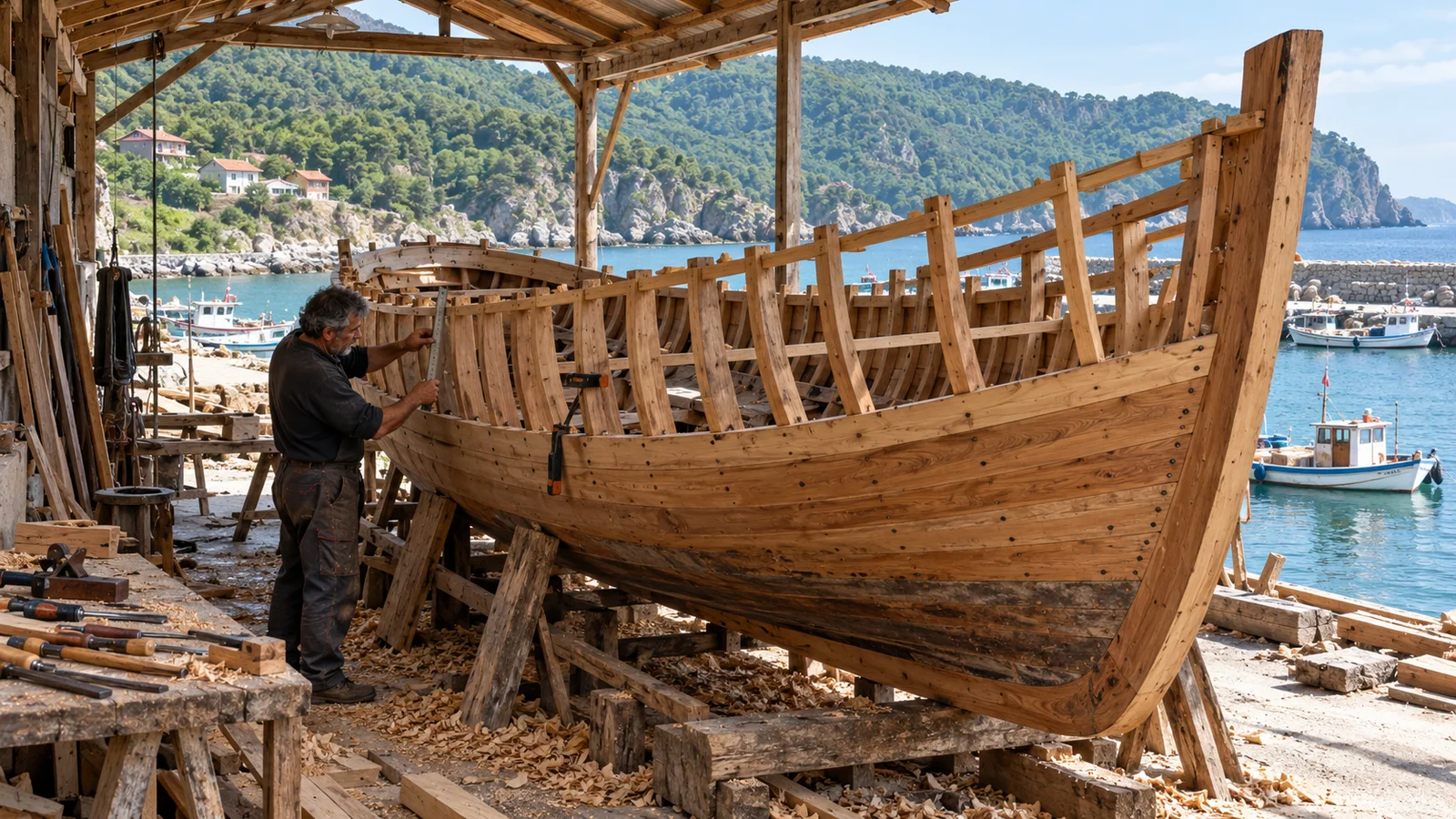 Wooden Boatbuilding in Kurucaşile: Watching a Hull Take Shape