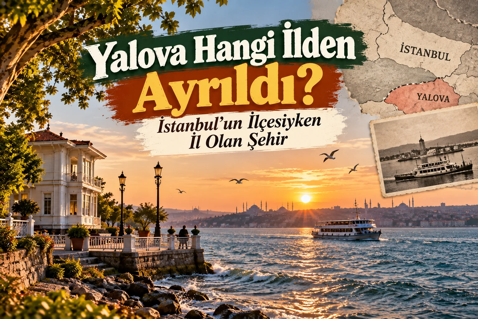 Which Province Did Yalova Separate From? Its Years as Part of Istanbul