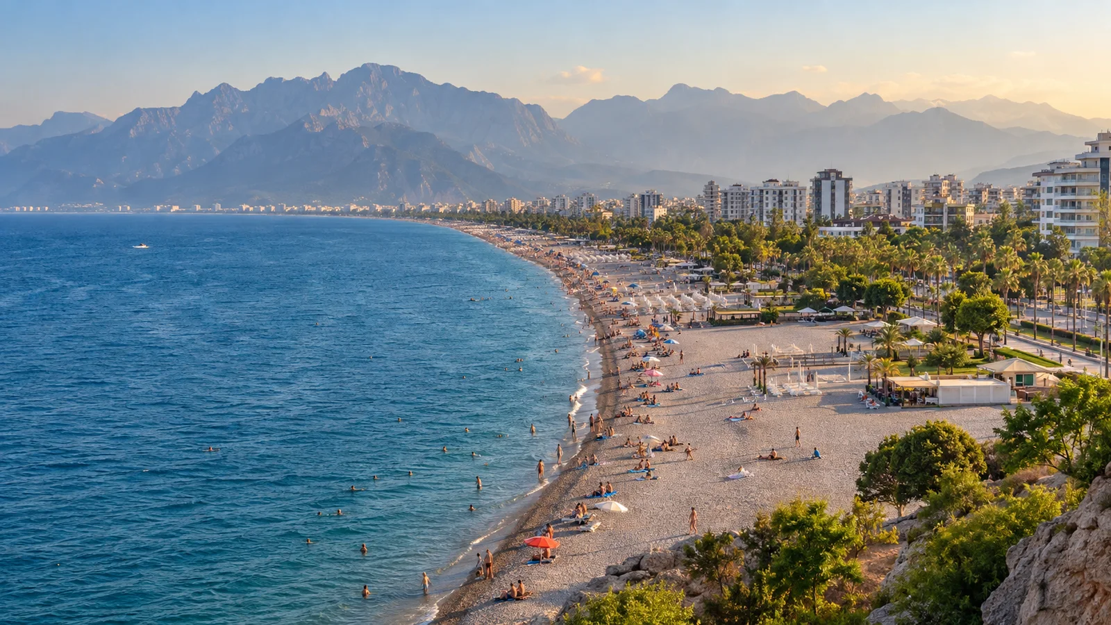 Konyaaltı Beach: Where Antalya's Mountains Meet the Mediterranean