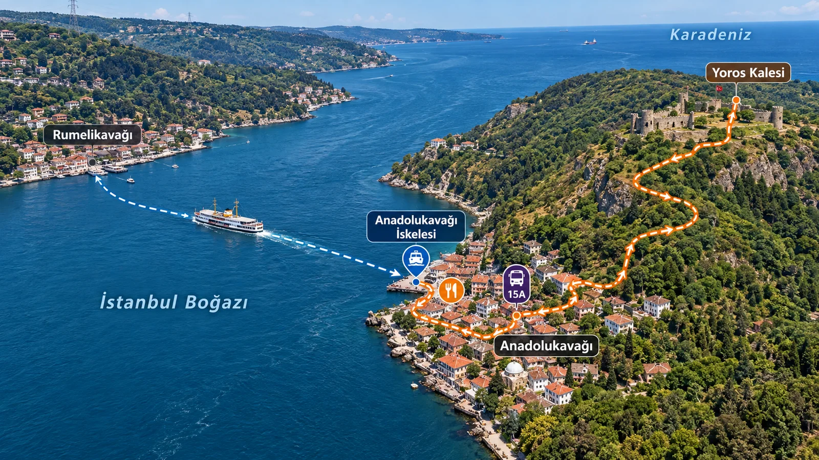 Anadolukavağı and Yoros Castle: Where the Bosphorus Meets the Black Sea
