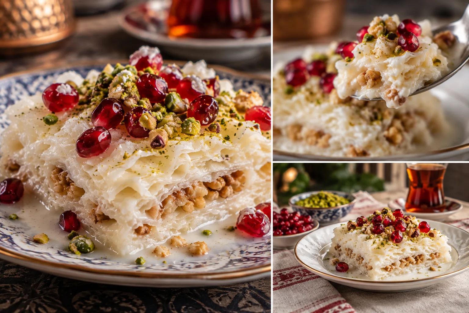 Turkish Desserts: Güllaç, Soft Milk-Soaked Layers for Ramadan