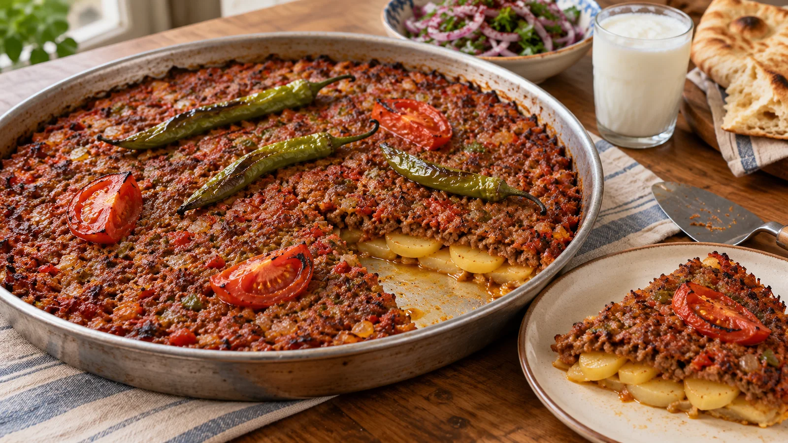 Kilis Tava: Turkish Minced Meat and Potato Tray Bake