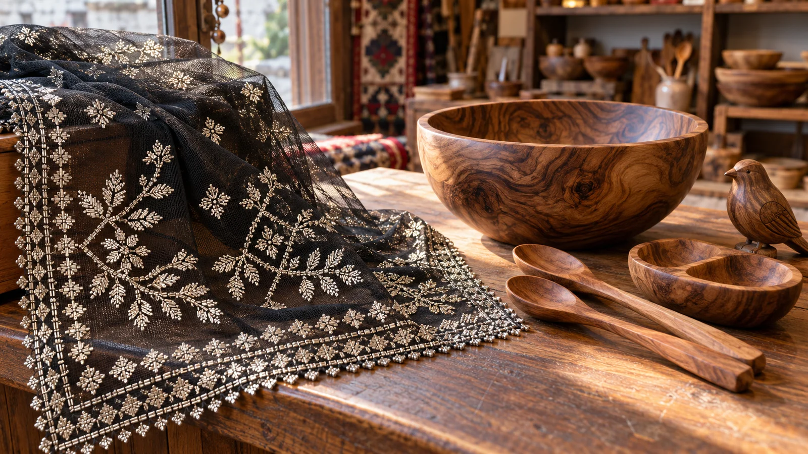 Handmade Souvenirs from Bartın: Shimmering Tel Kırma and the Woodcraft of Çekiciler Bazaar