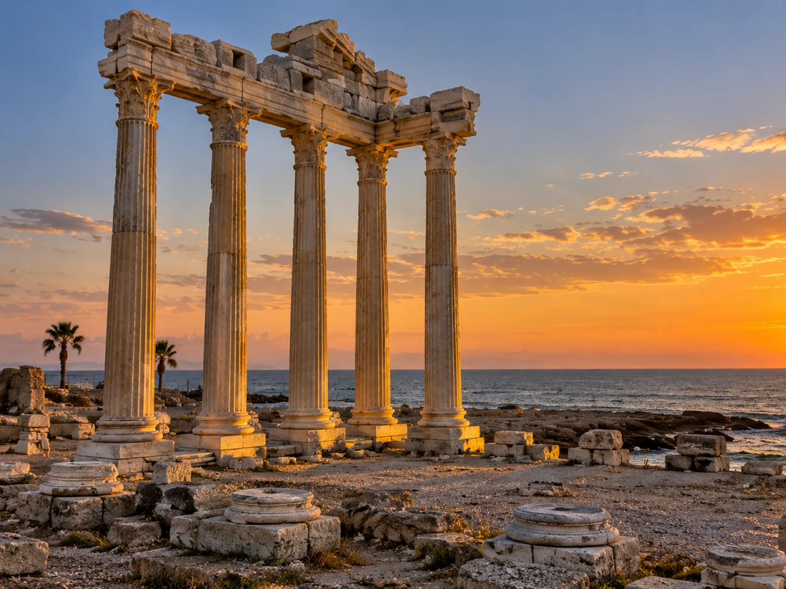 Temple of Apollo at Side in Antalya