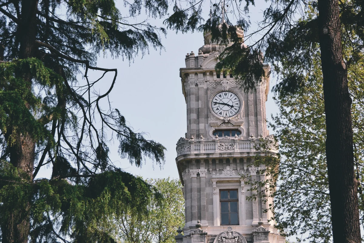 Dolmabahçe Clock Tower in Istanbul
